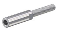 010002 Staubli 3mm Silver Terminal Post, 55A, M4 Thread