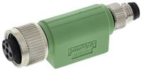 1519736 Phoenix Contact 4 Pole M8 Plug to 4 Pole M12 Socket Adapter