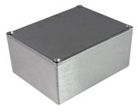 194-7614 RS PRO Silver Die Cast Aluminium General Purpose Enclosure, IP54, Black Lid, 119 x 94 x 56mm
