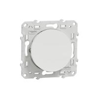 s525276 Schneider Electric White Push Button Light Switch, 1 Gang, Odace