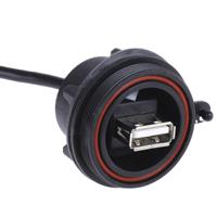 px0843a Bulgin USB 2.0, Female 5 Pin Socket to Female USB A, 150mm