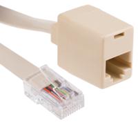 186-3161 RS PRO Single-Port RJ45 Female, RJ45 Male Extender, Cat3