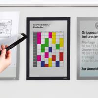 486923 Durable MagneticDURAFRAME® MAGNETIC Silver A4 Metal Information Frame, 323mm Height, 236mm Width