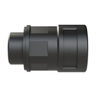 bvnv-m207 Flexible Fitting, Conduit Fitting, 17mm Nominal Size, M20, Polyamide 6, Black