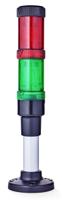eco40-q02 AUER Signal ECOmodul40 Series Red/Green Signal Tower, 2 Lights, 24 V ac/dc, Base Mount