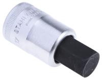 03050017 STAHLWILLE 1/2 in Drive Bit Socket, Hex Bit, 17mm, 60 mm Overall Length