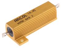 hs50-6k8-j Arcol, 6.8kΩ 50W Wire Wound Chassis Mount Resistor HS50 6K8 J ±5%