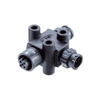 ab-ad-050505-mfm-tq001 Amphenol Industrial Tee 5 Pole Socket Adapter