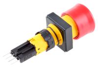 072371-q25lpv Eaton RMQ16 Series Pull Release Illuminated Emergency Stop Push Button, Panel Mount, 16mm Cutout, IP65