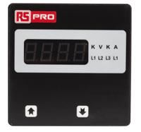 136-5389 RS PRO Digital Voltmeter AC, LED Display 4-Digits ±0.5 + 1 Digit %