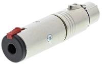 na3fj Neutrik AV Adapter, Female 1/4 in Stereo to Female XLR