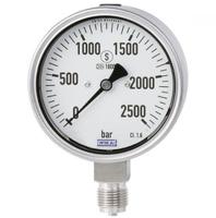 48732614 WIKA 9/16-18 UNF Female Analogue Pressure Gauge 2000bar Bottom Entry 100mm Outside Diameter