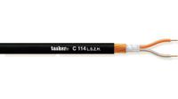 c114-lszh Tasker 2 Core Microphone, 0.25 mm² CSA, 1.5mm od, 100m, Black