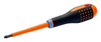 be-8720s Bahco Slotted Insulated Screwdriver, PZ1-PZ2 Tip, VDE/1000V