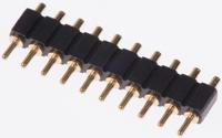 811-s1-010-10-015101 Preci-Dip 811 Series Straight Through Hole Spring Loaded Connector, 10 Contact(s), 2.54 mm Pitch, 1 Row, Shrouded