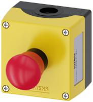 3su1801-0na00-2aa2 Siemens, Red, Yellow Mushroom, Round Head Emergency Button