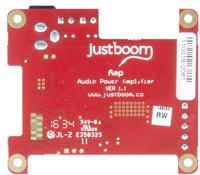 justboom-amp Pi Supply JustBoom Amp Addon Board Audio Amplifier for Raspberry Pi