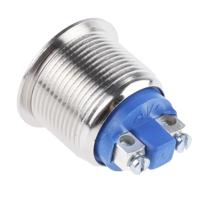 av091003c910 APEM Push Button Switch, Momentary, Panel Mount, 19.2mm Cutout, SPST, 24/48V dc