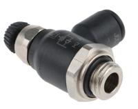 7060-08-13 Legris 7060 Series Threaded Exhaust Regulator, G 1/4 Male Inlet Port x 8mm Tube Outlet Port