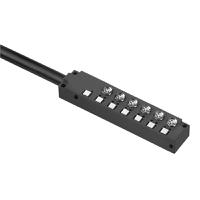 1828700000 Weidmüller SAI Series Actuator Hub, M8, 5m cable, 6 way, 3 port