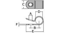 rnd-475-00438 Cable Clamp PU=Pack of 100 pieces
