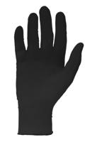 gm0093 Unigloves GM009* Black Powder-Free Nitrile Disposable Gloves, Size M, 100 per Pack