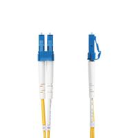 smdos2lclc8m StarTech.com LC to LC Duplex Single Mode OS2 Fibre Optic Cable, Yellow, 8m