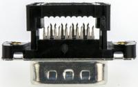 1658608-4 TE Connectivity Amplimite HDF-20 9 Way Cable Mount D-sub Connector Plug, 2.76mm Pitch