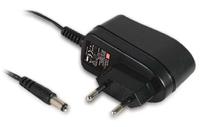 gsm06e12-p1j MEAN WELL 6W Plug-In AC/DC Adapter 12V dc Output, 500mA Output