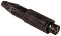 nc3fm-c-b Neutrik Cable Mount XLR Connector, Female, 3 Way