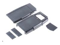 chh664bbk CAMDENBOSS 66 Series Black ABS Handheld Enclosure, Integral Battery Compartment, IP65, 185 x 110 x 35mm