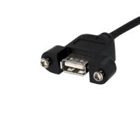 usbpnlafhd1 StarTech.com USB 2.0, Female 5 Pin IDC to Female USB A, 480Mbps, 300mm