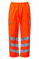 pr503s-2xl PULSAR PR503 Orange Hi Vis Trouser Hi-Vis, Waterproof, Breathable 42 to 44 in 42/44 in Leg Length 29in