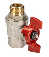 733-5224 RS PRO Brass Full Bore, 2 Way, Ball Valve, Threaded, BSPP 1/2in, 40 → 30bar Operating Pressure