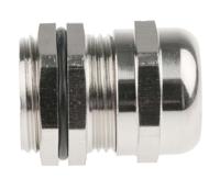 831-9052 RS PRO Metallic Nickel Plated Brass Cable Gland, PG13.5 Thread, 6mm min., 12mm max., IP68