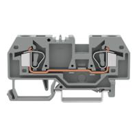 282-901 WAGO  282 Series Grey, 6mm², Single-Level, Cage Clamp Termination