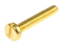 483-1555 RS PRO Slot M4 Pan Brass Machine Screws DIN 85 x 25.0mm