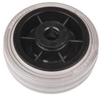13104-g LAG Black, Grey Rubber Non-Marking, Quiet Operation, Shock Absorbing Trolley Wheel, 55kg