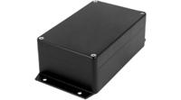 rnd-455-00439 RND RND 455 Series Black Aluminium Alloy Enclosure, IP65, Flanged, Black Lid, 160 x 100 x 60mm