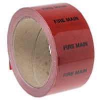 711-407 RS PRO Red PP, Vinyl Pipe Marking Tape, text Fire Main, Dim. W 50mm x L 33m
