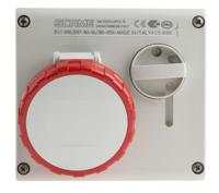 5051686 Scame Right Angle Switchable IP66, IP67 Industrial Interlock Socket 3P+E, Earthing Position 6h, 16A, 415 V