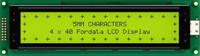 fc4004a00-fhyybw-51se Fordata FC4004A00-FHYYBW-51SE FC Alphanumeric LCD Alphanumeric Display, Green, Yellow on Yellow-Green, 4 Rows by 40