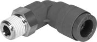 qsl-v0-12-10 Festo Elbow Threaded Adaptor, R 1/2 Male to Push In 10 mm, Threaded-to-Tube Connection Style, 160520