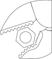 6406700 Gedore 137 10 5-Piece Locking Pliers, 230 mm Overall