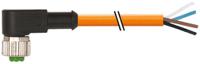 7000-12341-8460500 Murrelektronik Limited Female 4 way M12 to Free Cable End Sensor Actuator Cable, 5 m