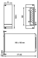 13100122 nVent SCHROFF Switching Power Supply, , -12 V dc, 5 V dc, 12 V dc, 2.5 A, 8 A, 100W, Triple Output, 100