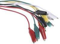 bu-00287 Mueller Electric Test Leads, 7A, 300V, Black, Green, Red, White, Yellow, 300mm Lead Length
