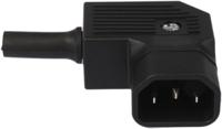 px0686se Bulgin C14 Right Angle Cable Mount IEC Connector Male, 10A, 250 V