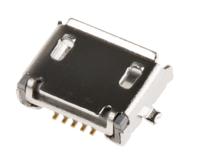 10104111-0001lf Amphenol Communications Solutions Right Angle, SMT, Socket Type Micro AB 2.0 USB Connector