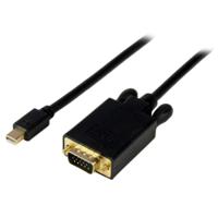 mdp2vgamm6b StarTech.com Mini DisplayPort to VGA Adapter, 1.8m Length - 1920 x 1200 Maximum Resolution